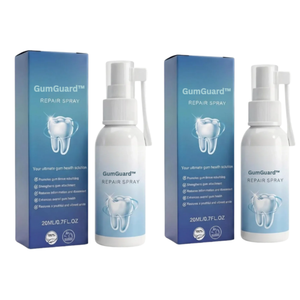 GumGuard™ Gum Fix Spray revitalizes gums and whitens teeth within the first week.