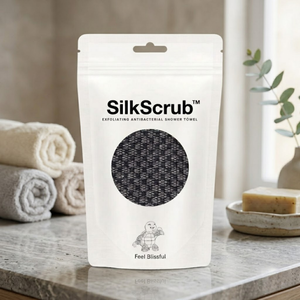 SilkScrub™ Exfoliating Antibacterial Shower Towel