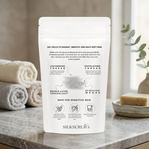 SilkScrub™ Exfoliating Antibacterial Shower Towel